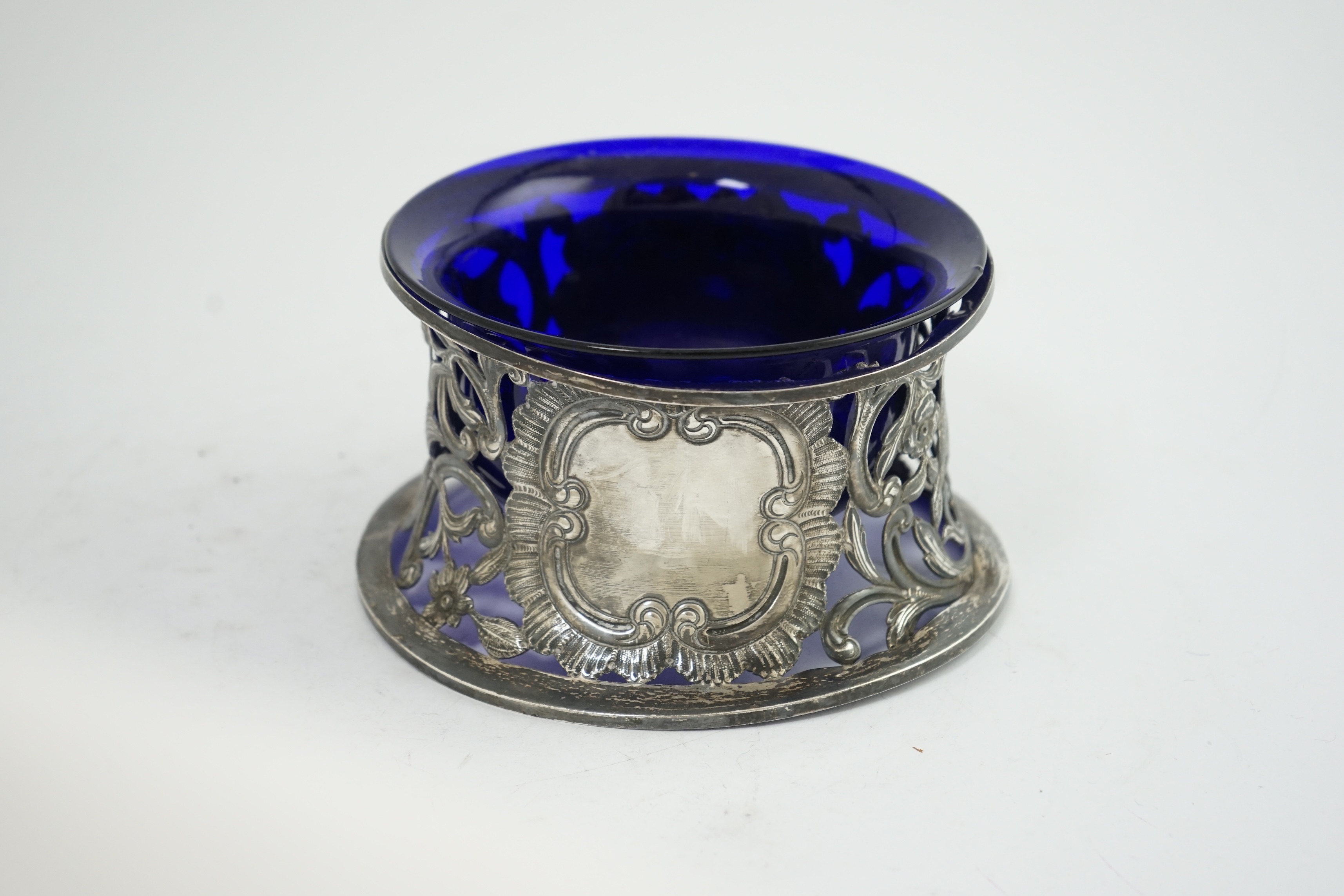 A George IV Irish pierced silver dish ring by Edward Johnson Ltd